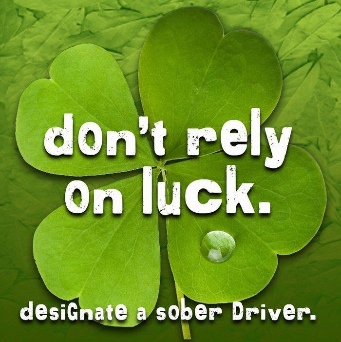 Don't rely on luck