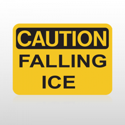 caution falling ice